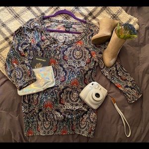 🍀Lucky Brand quarter sleeve top🍀